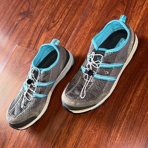 Olukai Gray and Blue Athletic Shoes Kai’i trainers. Woman’s size 10